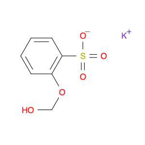 Benzenesulfonic acid, hydroxymethoxy-, potassium salt (1:1)