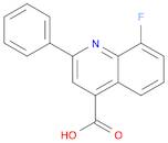 4-Quinolinecarboxylic acid, 8-fluoro-2-phenyl-