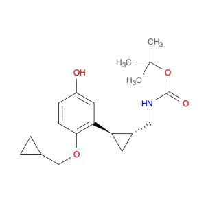 tert-Butyl (((1R,2R)-rel-2-(2-(cyclopropylmethoxy)-5-hydroxyphenyl)cyclopropyl)methyl)carbamate
