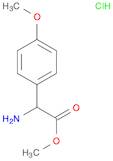 Benzeneacetic acid, α-amino-4-methoxy-, methyl ester, hydrochloride (1:1)