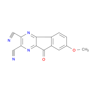 9H-Indeno[1,2-b]pyrazine-2,3-dicarbonitrile, 7-methoxy-9-oxo-