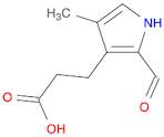 1H-Pyrrole-3-propanoic acid, 2-formyl-4-methyl-