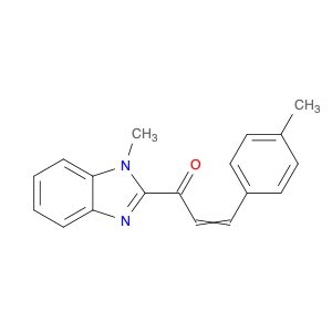 2-Propen-1-one, 1-(1-methyl-1H-benzimidazol-2-yl)-3-(4-methylphenyl)-