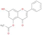 4H-1-Benzopyran-4-one, 5-(acetyloxy)-7-hydroxy-2-phenyl-