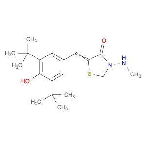4-Thiazolidinone, 5-[[3,5-bis(1,1-dimethylethyl)-4-hydroxyphenyl]methylene]-3-(methylamino)-