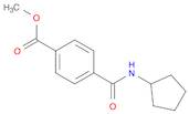 Benzoic acid, 4-[(cyclopentylamino)carbonyl]-, methyl ester