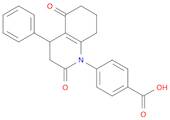 Benzoic acid, 4-(3,4,5,6,7,8-hexahydro-2,5-dioxo-4-phenyl-1(2H)-quinolinyl)-