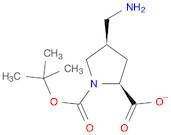 1,2-Pyrrolidinedicarboxylic acid, 4-(aminomethyl)-, 1-(1,1-dimethylethyl) ester, (2S,4R)-