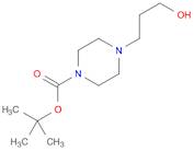 1-Piperazinecarboxylic acid, 4-(3-hydroxypropyl)-, 1,1-dimethylethyl ester