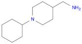 4-Piperidinemethanamine, 1-cyclohexyl-