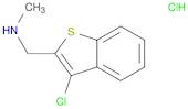 Benzo[b]thiophene-2-methanamine, 3-chloro-N-methyl-, hydrochloride (1:1)