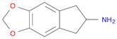 5H-Indeno[5,6-d]-1,3-dioxol-6-amine, 6,7-dihydro-