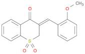 4H-1-Benzothiopyran-4-one, 2,3-dihydro-3-[(2-methoxyphenyl)methylene]-, 1,1-dioxide, (Z)- (9CI)