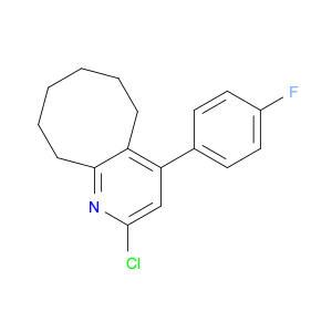 Cycloocta[b]pyridine, 2-chloro-4-(4-fluorophenyl)-5,6,7,8,9,10-hexahydro-