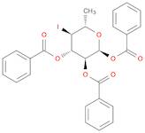 α-L-Glucopyranose, 4,6-dideoxy-4-iodo-, tribenzoate (9CI)