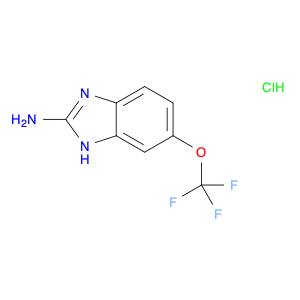 1H-Benzimidazol-2-amine, 6-(trifluoromethoxy)-, hydrochloride (1:1)