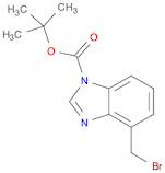 1H-Benzimidazole-1-carboxylic acid, 4-(bromomethyl)-, 1,1-dimethylethyl ester