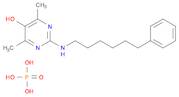 5-Pyrimidinol, 4,6-dimethyl-2-[(6-phenylhexyl)amino]-, phosphate (1:1)