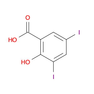 Benzoic acid, 2-hydroxy-3,5-diiodo-