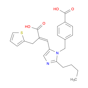 2-Thiophenepropanoic acid, α-[[2-butyl-1-[(4-carboxyphenyl)methyl]-1H-imidazol-5-yl]methylene]-, (…