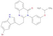 4(3H)-Quinazolinone, 2-[2-(5-bromo-1H-indol-3-yl)ethyl]-3-[3-(1-methylethoxy)phenyl]-