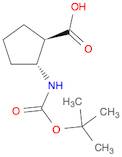 Cyclopentanecarboxylic acid, 2-[[(1,1-dimethylethoxy)carbonyl]amino]-, (1R,2R)-rel-