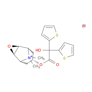 3-Oxa-9-azoniatricyclo[3.3.1.02,4]nonane, 7-[(2-hydroxy-2,2-di-2-thienylacetyl)oxy]-9,9-dimethyl-,…