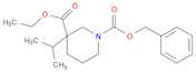 1,3-Piperidinedicarboxylic acid, 3-(1-methylethyl)-, 3-ethyl 1-(phenylmethyl) ester