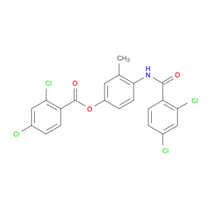 Benzoic acid, 2,4-dichloro-, 4-[(2,4-dichlorobenzoyl)amino]-3-methylphenyl ester