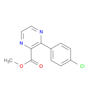 2-Pyrazinecarboxylic acid, 3-(4-chlorophenyl)-, methyl ester