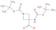 1,3-Azetidinedicarboxylic acid, 3-[[(1,1-dimethylethoxy)carbonyl]amino]-, 1-(1,1-dimethylethyl) es…