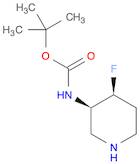 Carbamic acid, N-[(3R,4S)-4-fluoro-3-piperidinyl]-, 1,1-dimethylethyl ester, rel-