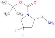 1-Pyrrolidinecarboxylic acid, 2-(aminomethyl)-4,4-difluoro-, 1,1-dimethylethyl ester, (2S)-