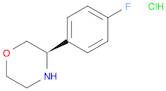 Morpholine, 3-(4-fluorophenyl)-, hydrochloride (1:1), (3R)-