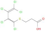 Propanoic acid, 3-[(1,2,3,4,4-pentachloro-1,3-butadien-1-yl)thio]-