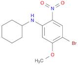 Benzenamine, 4-bromo-N-cyclohexyl-5-methoxy-2-nitro-