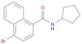 1-Naphthalenecarboxamide, 4-bromo-N-cyclopentyl-