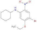 Benzenamine, 4-bromo-N-cyclohexyl-5-ethoxy-2-nitro-