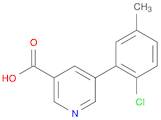 3-Pyridinecarboxylic acid, 5-(2-chloro-5-methylphenyl)-