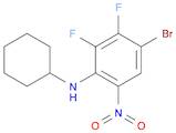 Benzenamine, 4-bromo-N-cyclohexyl-2,3-difluoro-6-nitro-