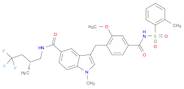 1H-Indole-5-carboxamide, 3-[[2-methoxy-4-[[[(2-methylphenyl)sulfonyl]amino]carbonyl]phenyl]methyl]…