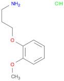 1-Propanamine, 3-(2-methoxyphenoxy)-, hydrochloride (1:1)