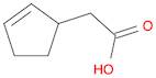 2-(Cyclopent-2-en-1-yl)acetic acid