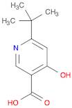 3-Pyridinecarboxylic acid, 6-(1,1-dimethylethyl)-4-hydroxy-