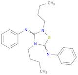 Benzenamine, N,N'-(2,4-dibutyl-1,2,4-thiadiazolidine-3,5-diylidene)bis- (9CI)