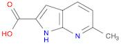 1H-Pyrrolo[2,3-b]pyridine-2-carboxylic acid, 6-methyl-