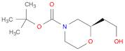 4-Morpholinecarboxylic acid, 2-(2-hydroxyethyl)-, 1,1-dimethylethyl ester, (R)- (9CI)