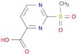 4-Pyrimidinecarboxylic acid, 2-(methylsulfonyl)-