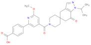 Benzoic acid, 4-[6-methoxy-4-[[1,4,6,7-tetrahydro-1-(1-methylethyl)-7-oxospiro[5H-indazole-5,4'-pi…