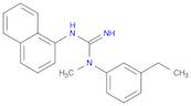 Guanidine, N-(3-ethylphenyl)-N-methyl-N'-1-naphthalenyl-